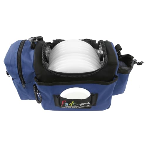 Fade Crunch Disc Golf Bag – Lightweight, Durable, and Insulated Shoulder Bag for All Skill Levels - Practice Bag - Lightweight Bag for night golf - color: Blueberry Blue