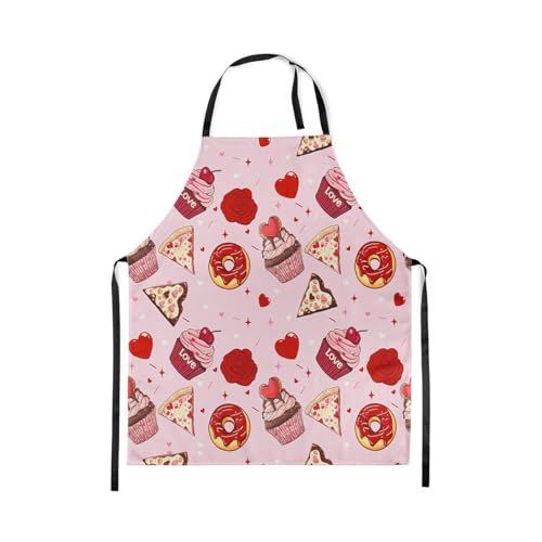 Castle Fairy Cute Rabbit Deer Kitchen Apron - color: Love Cake Pink