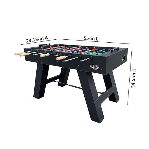KICK Cavalier 55" Foosball Table – Professional Full-Size Indoor Game Table - color: Black
