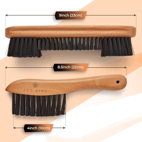 Cue-King Pool Table Brush Set, Pool Table Accessories, Billiard Accessories, Pool Table Brush for Felt, Pool Table Cleaner, Pool Table Accessories Kit, Felt Cleaner for Pool Table