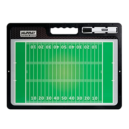 Murray Sporting Goods Premium Coaches Clipboard | Double-Sided Dry Erase Marker Board for Basketball, Baseball, Soccer, Football, Hockey (Marker Included) - style: Football