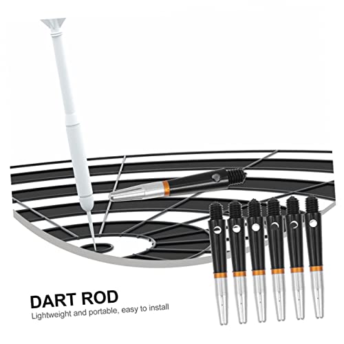 Holibanna 6Pcs Portable Aluminum Shaft Accessories Lightweight Replaceable Rods for Enhanced Dart Gaming Experience Standard Threading for Easy Installation