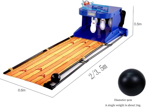 Indoor Bowling Game Set for Kids & Adults, LED Scoreboard, Automatic Reset, Sound & Light Effects, Home Bowling Alley Console, Fun Family Sports Activity