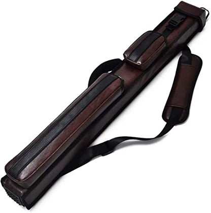 Champion 2X2,2X3,3X4 Nylon/Leatherette Billiard Pool Cue Stick Hard Case - color: Brown, size: 3X4 pool case