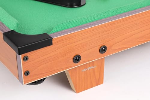 Mini Pool Tables for Kids Indoor Pool Table with Cues, Balls & Accessories, Wooden Tabletop Game Set, Parent-Child Interaction Game