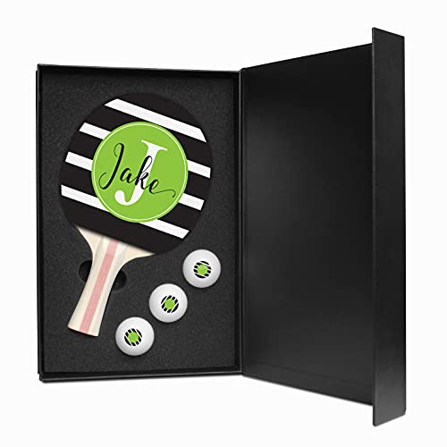 Infusion Ping Pong Paddle and Balls Boxed Gift Set - color: Jake