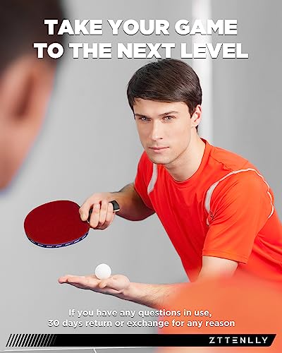 Ping Pong Paddle with Carbon Technology | Performance-Series,7-ply Finest Blade, Expert Speed/Edge/Balance, Thicker Protector Case | Table Tennis Racket for Professional - color: 1-Pack, style: Speed