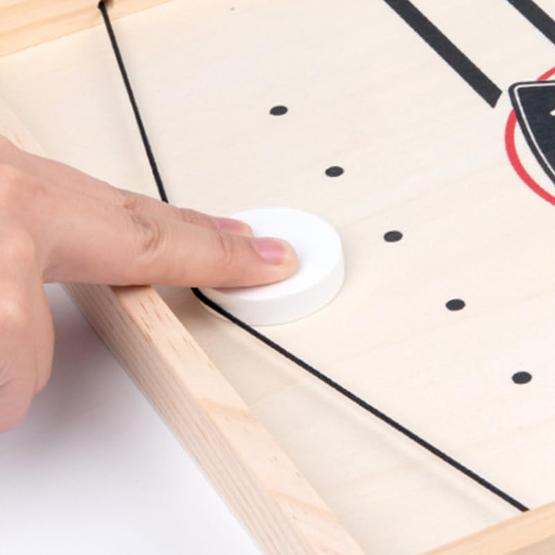 KICHOUSE 10 Pcs Fast Sling Puck Game Pieces for Family Tabletop Hockey Game Portable Interactive Fun for Kids and Adults