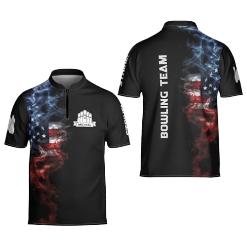 Personalized Custom Jersey for Men, Uniform Shirt for Bowling Team Gift - color: D17