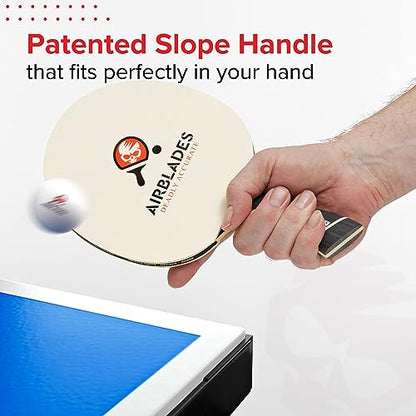 Professional Ping Pong Paddle with Hard Carry Case | Pro Table Tennis Racket | Table Tennis Paddle with Ergonomic Handle | 5 Blades of Wood with Premium Rubber and Sponge by AirBlades | Hard Carry Case - style: 3 Star