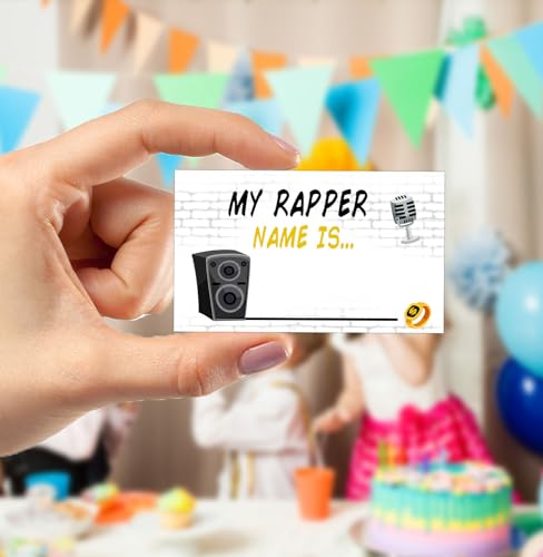 Notorious One Birthday Decorations,Rapper Theme Birthday Party Sign,Rapper Activity Decoration Supplies,Game Night Party Decorations,What's Your Rapper Name Game - style: Rapper