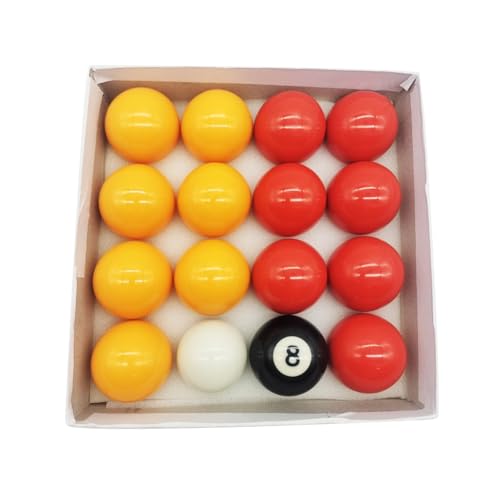 16PCS Billiards Accessories Set, 2 Inch Diameter Resin Ball Pool Balls, Billiard Balls with Balanced Rolling for Billiards Enthusiasts Billiard
