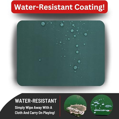 The Gaming Mat Company Poker, Dominoes, Bridge & Mahjong Table Mat - Green 33" x 33" Premium Gaming Mat- Cards Playmat - Gaming Mat Square Mahjong Table Cover - color: Green