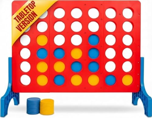 Bolaball Extra Large Giant 4 in a Row Outdoor Board Game | Giant Family Fun Lawn & Yard Games | Jumbo Outside Game for Adults & Family | Backyard Carnival Holiday Picnic Party Big Patio Games