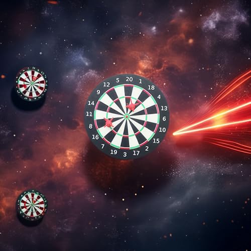 Miniature Magnetic Dartboard Sets (2 Pack): Includes 2 Boards & 4 Darts for Dollhouse Game Room, Bar Scene Decor, Adult Collector Fun