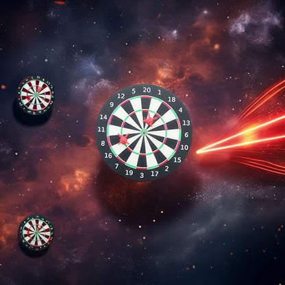 Miniature Magnetic Dartboard Sets (2 Pack): Includes 2 Boards & 4 Darts for Dollhouse Game Room, Bar Scene Decor, Adult Collector Fun