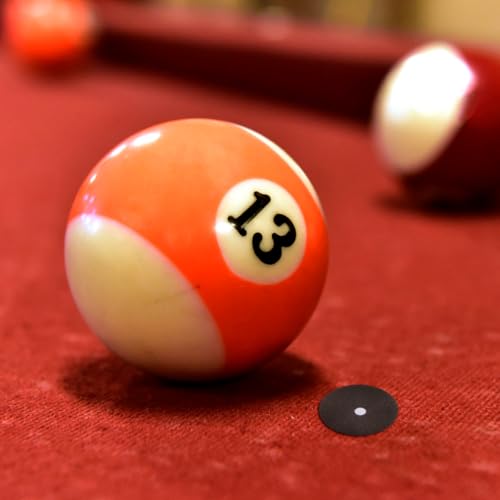 BESPORTBLE Billiard Table Marker Dots Black Snooker Spots Self-Adhesive Billiard Point Stickers for Pool Table Markers Billiards Practice Cloth Material 2 Sheets