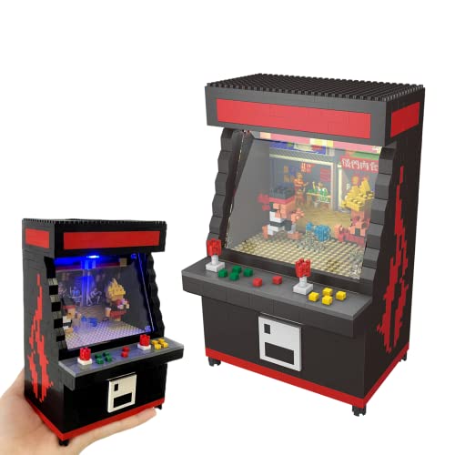 Vziimo Fighter Game Micro Blocks Sets for Adults and Teens 14+ Building Toys, Creative Bricks Gifts for Game Fans- Compatible with Nano(1060 Pieces) - style: Fighter Game