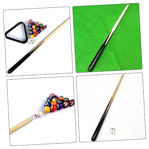 POPETPOP Wooden Billiard Cue Stick for Boys and Girls Short Pool Stick Storage Tube for Skills Spaces Design for Young Players