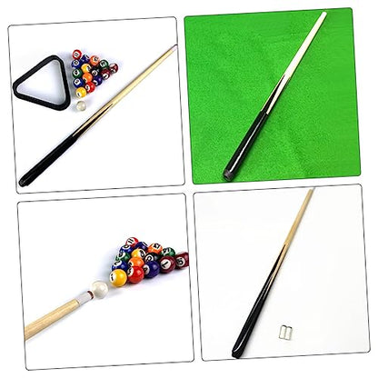 POPETPOP Wooden Billiard Cue Stick for Boys and Girls Short Pool Stick Storage Tube for Skills Spaces Design for Young Players