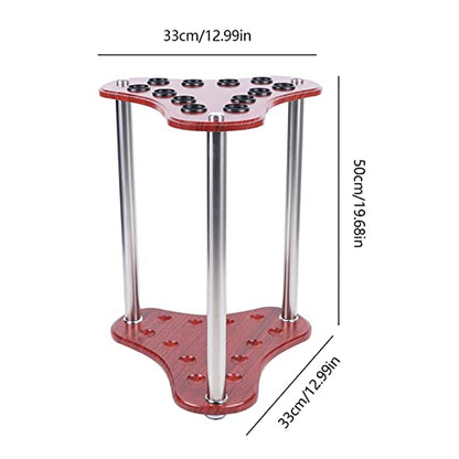 12 Holes-Club Organizers Club Display Billiards Cue Sticks Putter Rack Corner Billiard Ball Poles Holder can Holds 12 Pool Sticks - style: style 8