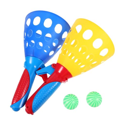 Outanaya 2Sets Toss and Catch Ball Game Set Outdoor Garden Activity Supplies for Fun Backyard Games for Ages Great for Hand Eye Coordination and Active Play