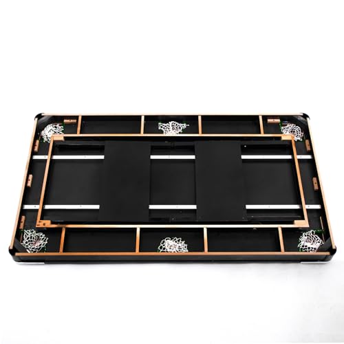 6-7 Ft Portable Pool Table, Folding Billiards Tables with Full Set of Balls, Cues, Chalk & Brush, No Assembly, Adult Pool Table for Family/Game Room/Basements/Garage/Outdoor