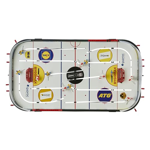 STIGA Table-Top Rod Hockey Game Play Off 21 – Classic Ice Hockey Action with Enhanced Features, Easy Assembly, Includes 2 Pucks – Fun for All Ages - color: White