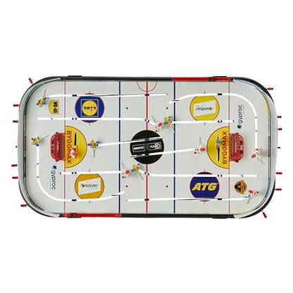 STIGA Table-Top Rod Hockey Game Play Off 21 – Classic Ice Hockey Action with Enhanced Features, Easy Assembly, Includes 2 Pucks – Fun for All Ages - color: White