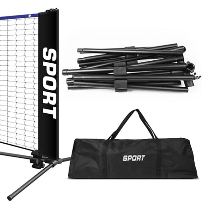 10FT mini Pickleball Set, Soccer Tennis net,mini Tennis net,Driveway net Tennis, Pickle Ball net Portable Outdoor,Easy Setup, with Carry Bag for Backyard Park Beach Nylon