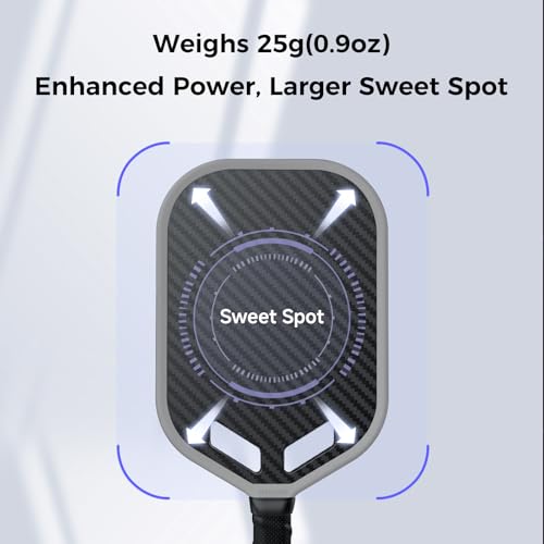T700 Raw Carbon Fiber Pickleball Paddle, Edgeless 3K Textured Carbon Friction Surface, Thermoformed Raquette Pickleball with Aerodynamic Design used for tournament, Power & Control & Spin Max
