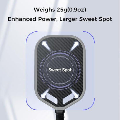 T700 Raw Carbon Fiber Pickleball Paddle, Edgeless 3K Textured Carbon Friction Surface, Thermoformed Raquette Pickleball with Aerodynamic Design used for tournament, Power & Control & Spin Max