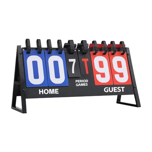 Flip Scoreboard, Table Top Scoreboard Multipurpose Portable Score Keeper for