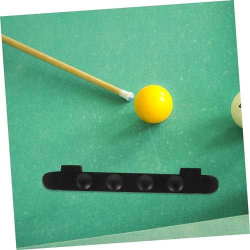 POPETPOP 4-Hole Wall-Mounted Pool Cue Rack Solid Wood Billiard Cue Holder Storage for 2 Convenient Organizer for Game Rooms and Billiard Tables