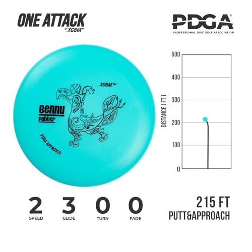 4 Discs PDGA Approved Beginner Set with Easy to Carry Fanny Bag, Included Drivers, Mid-range, Putter for Beginner Professional Outdoor and Backyard