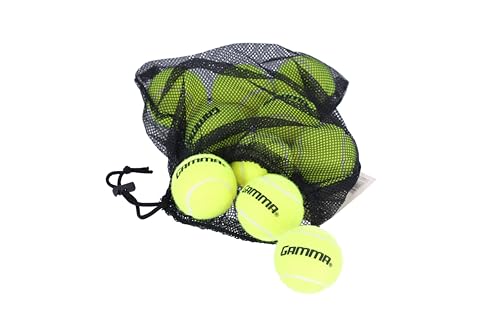 Gamma Sports Pressureless Tennis Balls Box - Ideal for Practice, Teaching, and Training with High-Visbility Felt - Indoor and Outdoor Court Play - 48 and 75 Pack Sizes - size: New Bag of 10