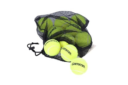 Gamma Sports Pressureless Tennis Balls Box - Ideal for Practice, Teaching, and Training with High-Visbility Felt - Indoor and Outdoor Court Play - 48 and 75 Pack Sizes - size: New Bag of 10