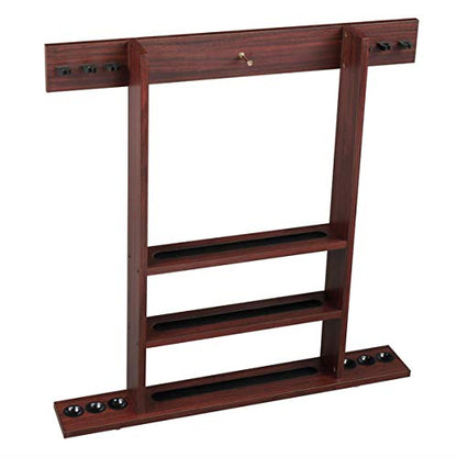 Thxbyebye 76X11X77.5cm Wall Cue Rack, Pool Cue Stick Holder, Improved Direct Wall Mounting Cue Rack Only (Cues, Balls and Ball Rack not Included)