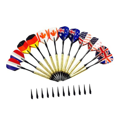 Electronic Soft Tip Darts with Darts and Replacement Tips for Beginners and Casual Players Portable Sports Supplies