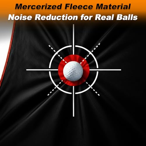 Gagalileo Golf Target Cloth: Protective Net Portable Easy Setup with S-Hooks & Ropes Indoor Outdoor Practice All Golfers Training Accuracy for Backyard Garage - size: 5.7x4.7x2.7FT
