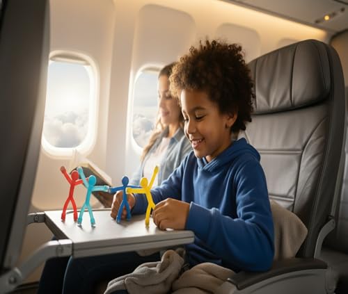 MAGMEN Airplane & Road Trip Toy 20-Pack - Quiet Travel Activities for Kids - Sensory Magnetic Fidget Toys for Car, Airplane, & Restaurants - STEM Building Figures - Best Value Family Set - size: 20 Pieces Mix