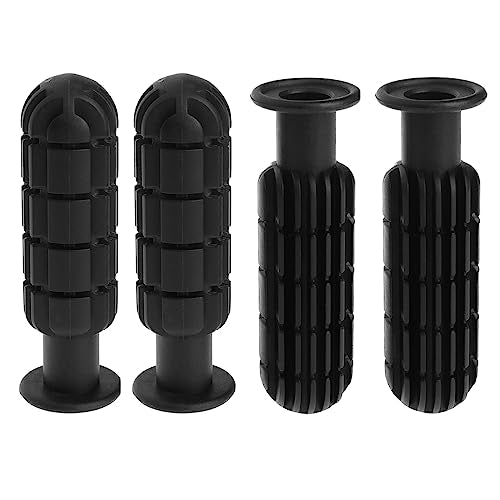 4 Pack Foosball Table Handle Grip Replacement Football Game Rod Handles Stick End Cap Grips for Desktop Soccer Tabletop Parts Repair Table Top (1/2" / 0.5'' Hole ID)