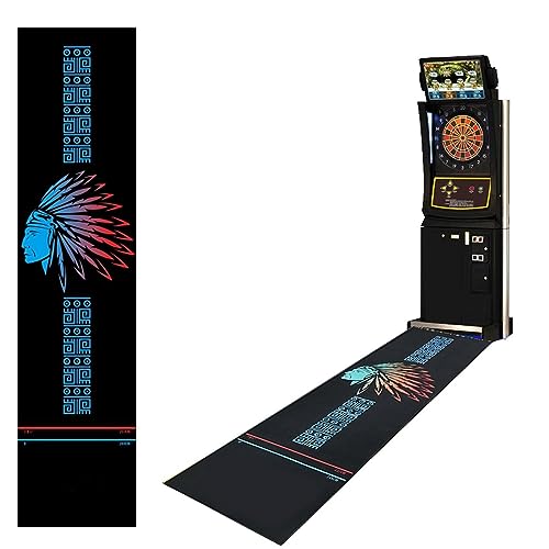 OVARIA Non-Slip Dart Carpet Rubber Dart Floor Mat, Rubber Stable Protection Carpet, Dart Training Carpet with Throwing Line, Suitable for All Darts