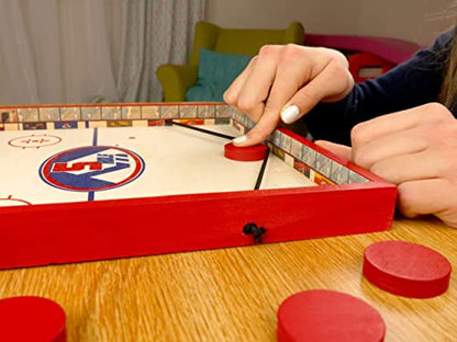 Regal Games - Jumbo 22" Sling Puck - Fun, Fast Family-Friendly Finger Hockey Puck Game - Includes 1 Gameboard, 5 Red Pucks, 5 Black Pucks - Ideal for 2 Players Ages 6+