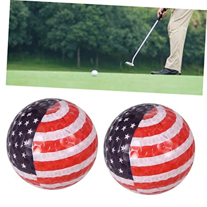 Outanaya Multicolor Practice Ball American Flag Design Durable Training Tool for Beginners for Outdoor Games and Skill Development