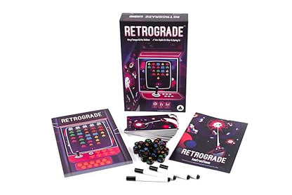 Retrograde, Fast-Paced Real-Time Dice Rolling Game, Ages 8+, 1 to 4 Players, Resonym Games