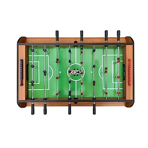 KICK Triplex 55″ Telescopic Rods 3-in-1 Swivel Multi Game Table – Foosball, Pool/Billiards & Air Hockey - color: Brown