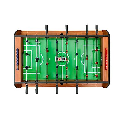 KICK Triplex 55″ Telescopic Rods 3-in-1 Swivel Multi Game Table – Foosball, Pool/Billiards & Air Hockey - color: Brown