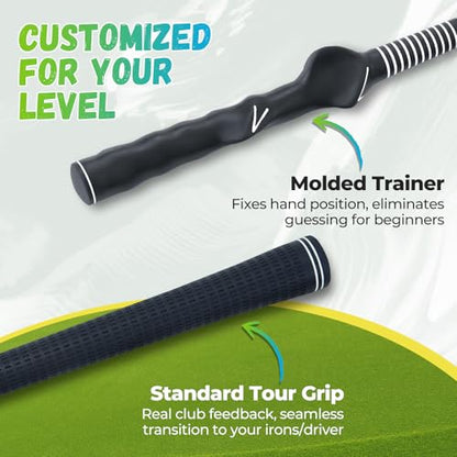 Golf Rope Swing Trainer, Professional Golf Swing Rope Training Aid to Improve Speed, Tempo, Rhythm, Flexibility and Strength, Golf Warm-Up Practice Equipment for Golfers of All Levels - color: Blue-A
