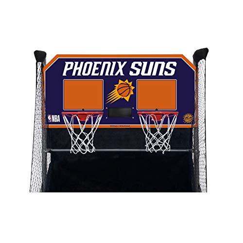 Pop-A-Shot - Home Dual Shot Arcade Basketball Game with NBA Graphics l Sensor Scoring l 16 Game Modes l 7 Balls l Foldable Storage l for All NBA Fans - style: Phoenix Suns